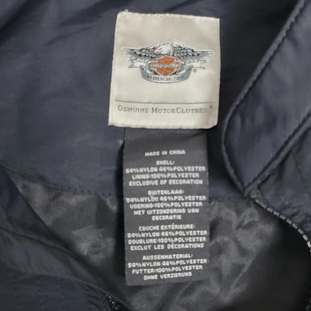 Harley-Davidson Women's Studded Black Nylon Hotter & Faster Jacket Size Xl.